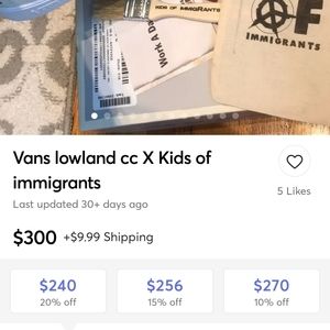 Kids of immigrants vans shoes